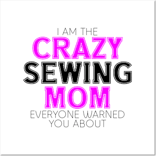 crazy sewing grandmom Posters and Art